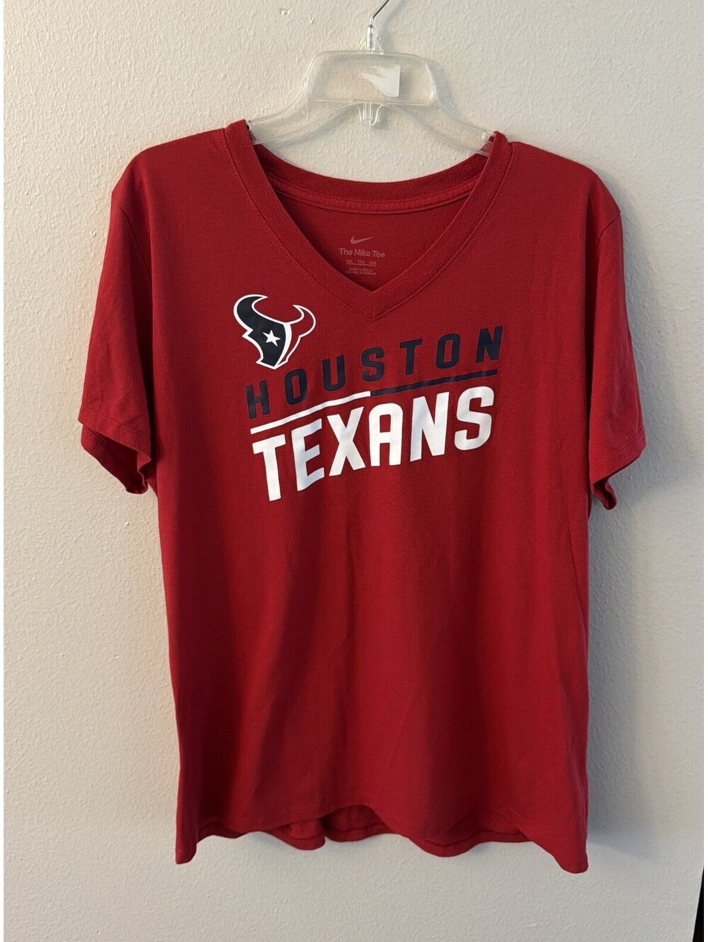 Houston Texans Football The Nike Tee Red Blue White Size XXL